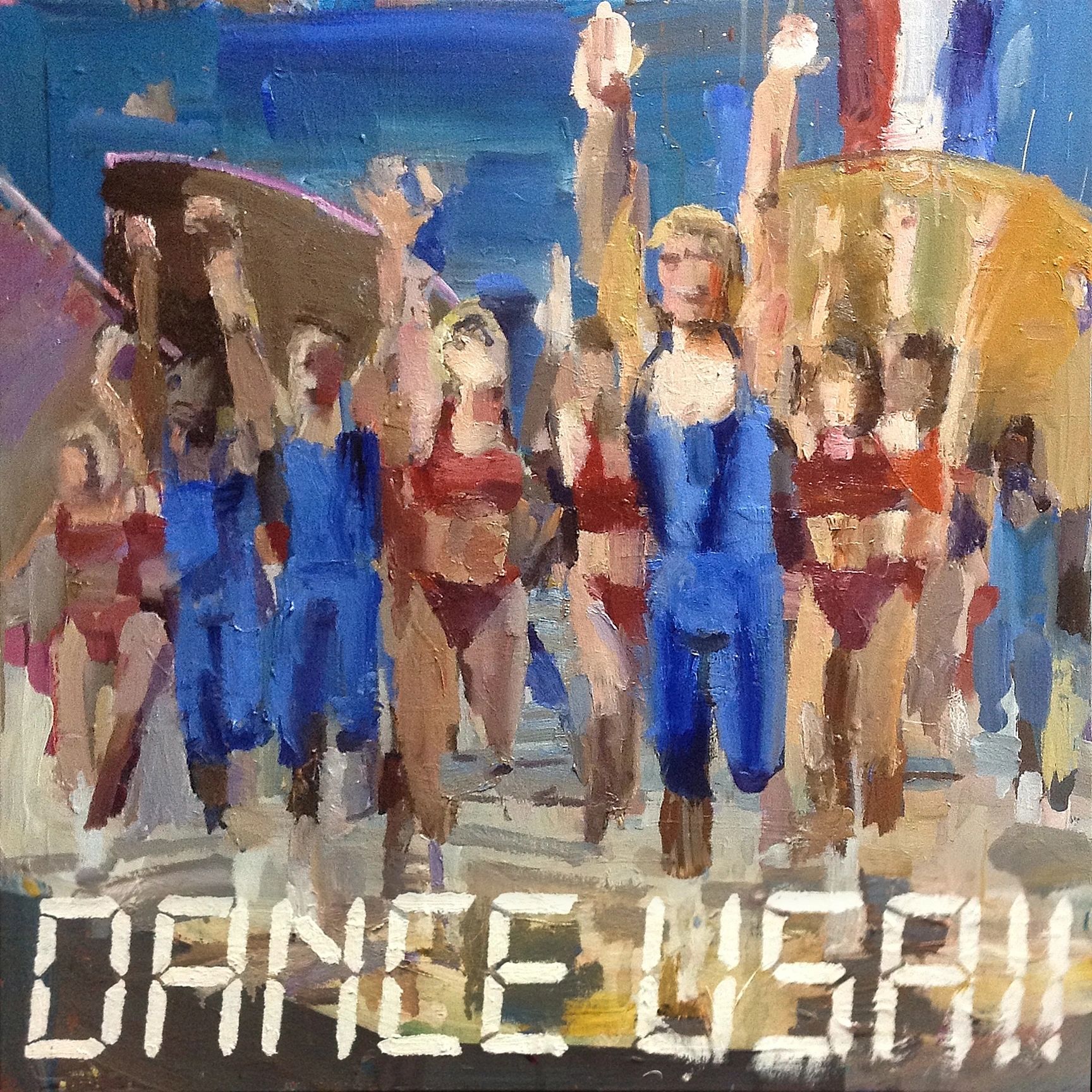 Dance USA!! oil on canvas 36 by 36 inches