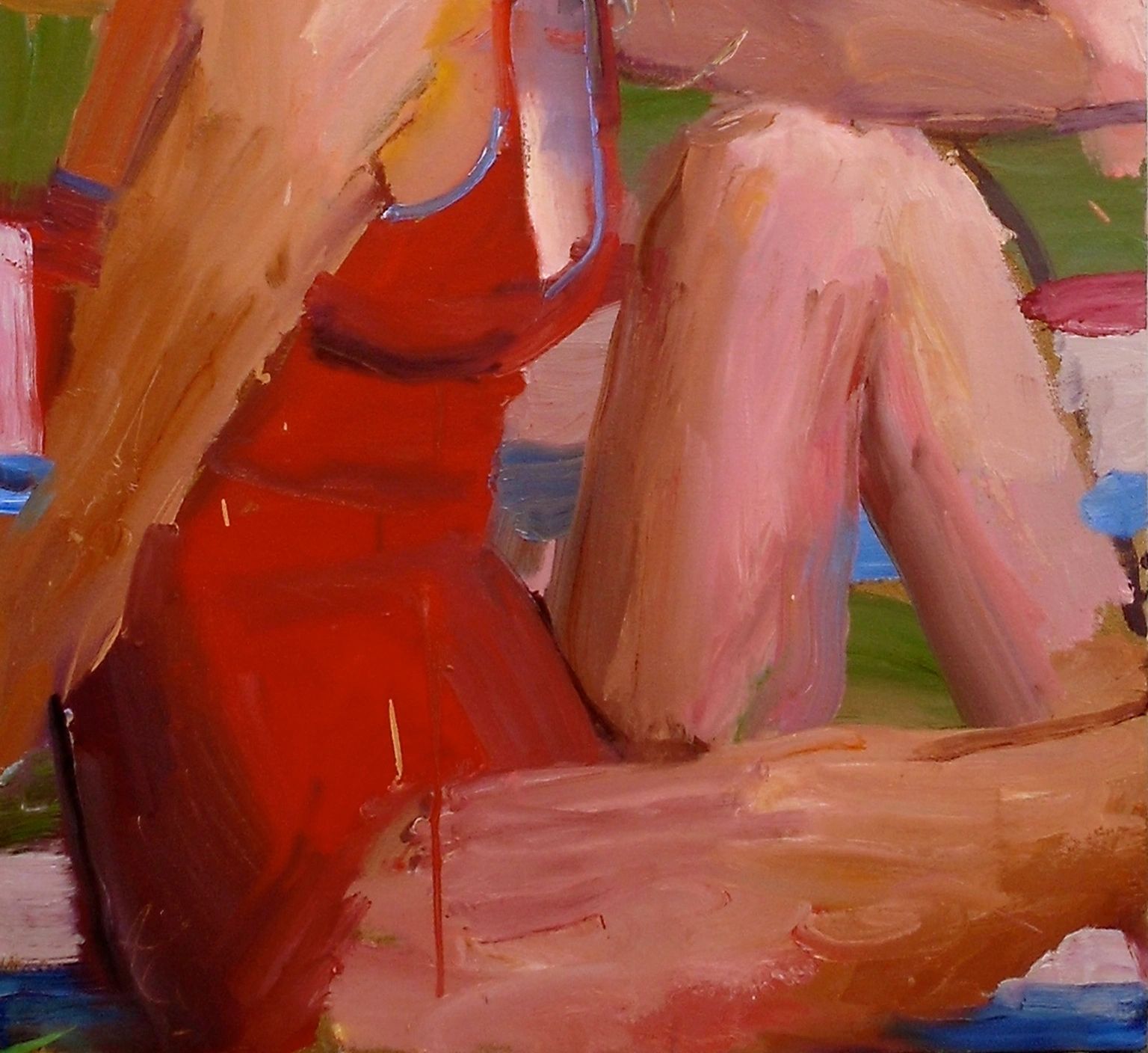 Farrah, oil on canvas, 36 by 18