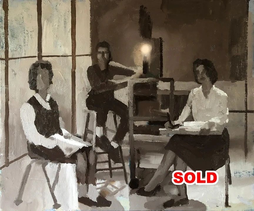 Looking At You, oil on canvas, 20 by 24 inches