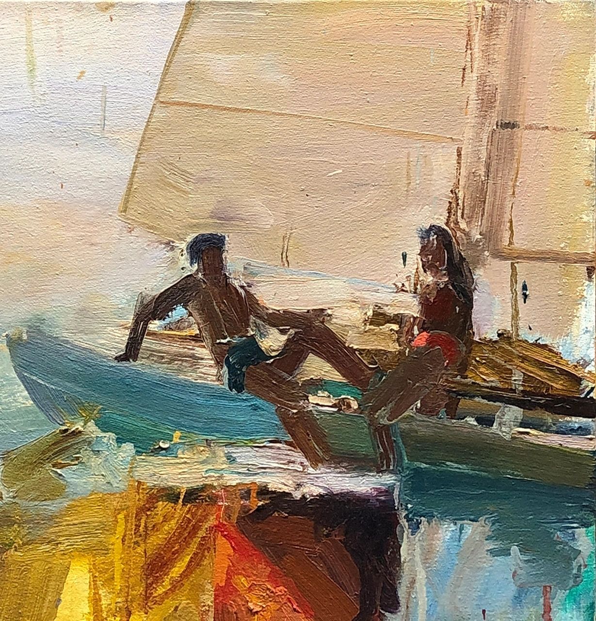 Seagrams 7, oil on canvas, 24 by 24 inches