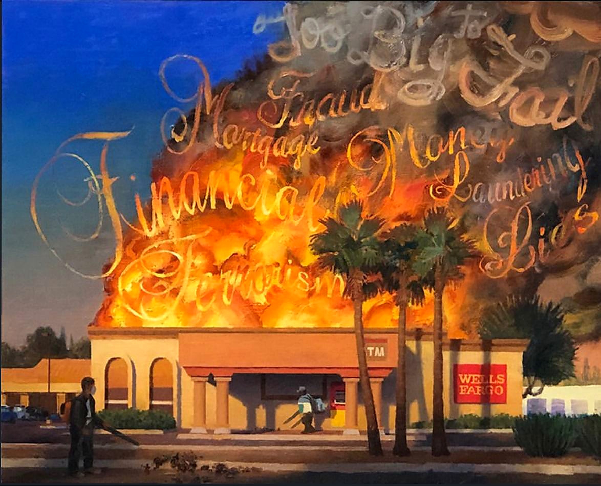 Wells Fargo in Flames — Phoenix AZ